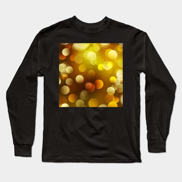 Golden Orbs Long Sleeve T-Shirt by NOMAD73